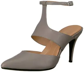 Aerosoles Women's Bright Idea Pump Grey Leather Pointerd Toe Dress Pumps