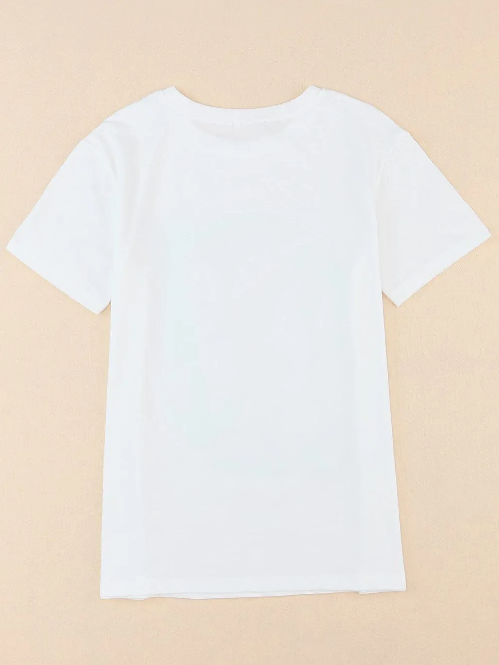 American Flag Boots Graphic White Tee