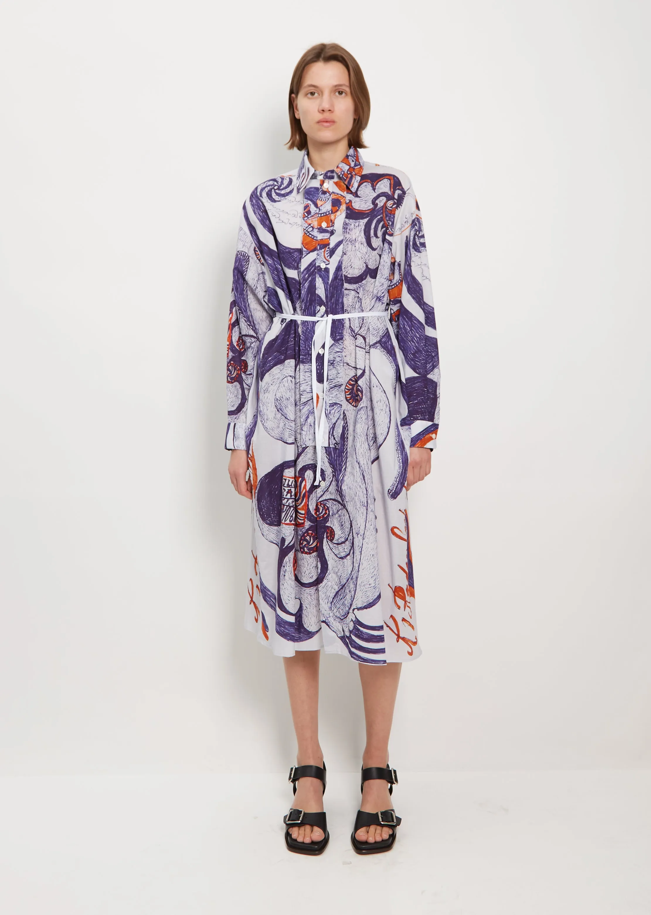 Angkasapura Cotton Shirt Dress
