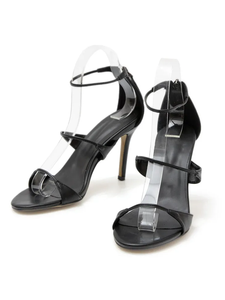 AR-3122 Three Thin Strap Heeled Sandals