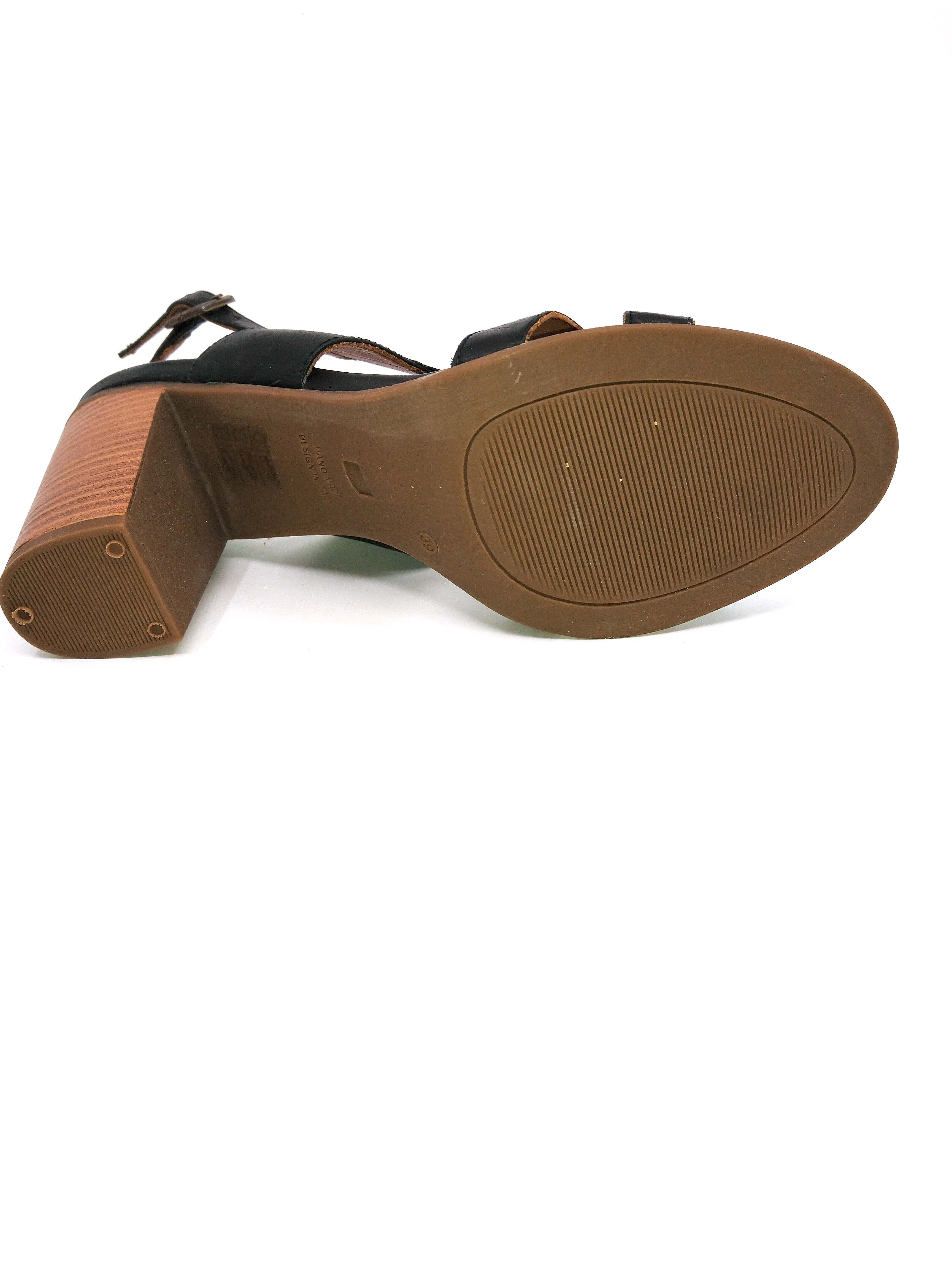 Bari Black Leather Ethem Sandal