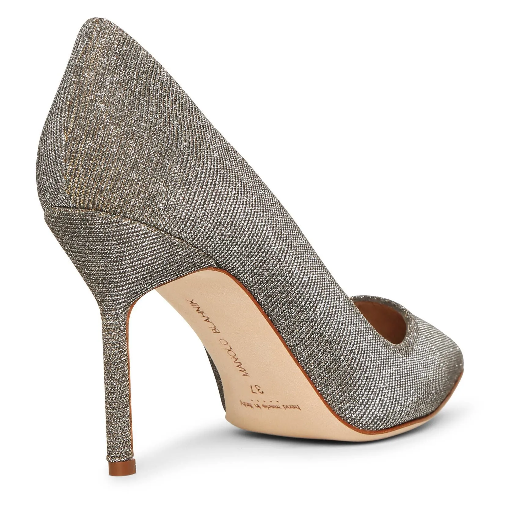 BB 90 dark gold glitter pumps