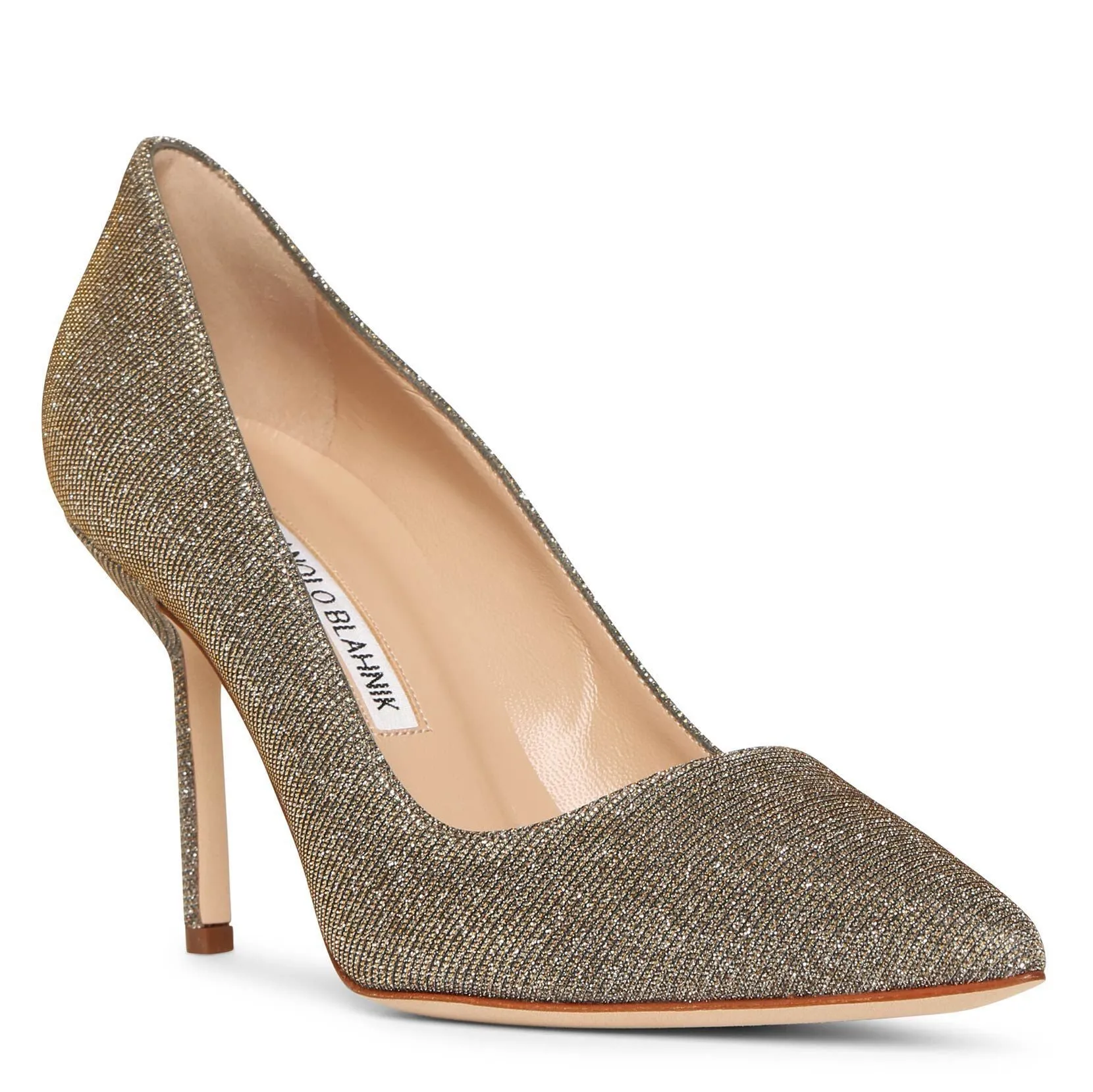 BB 90 dark gold glitter pumps