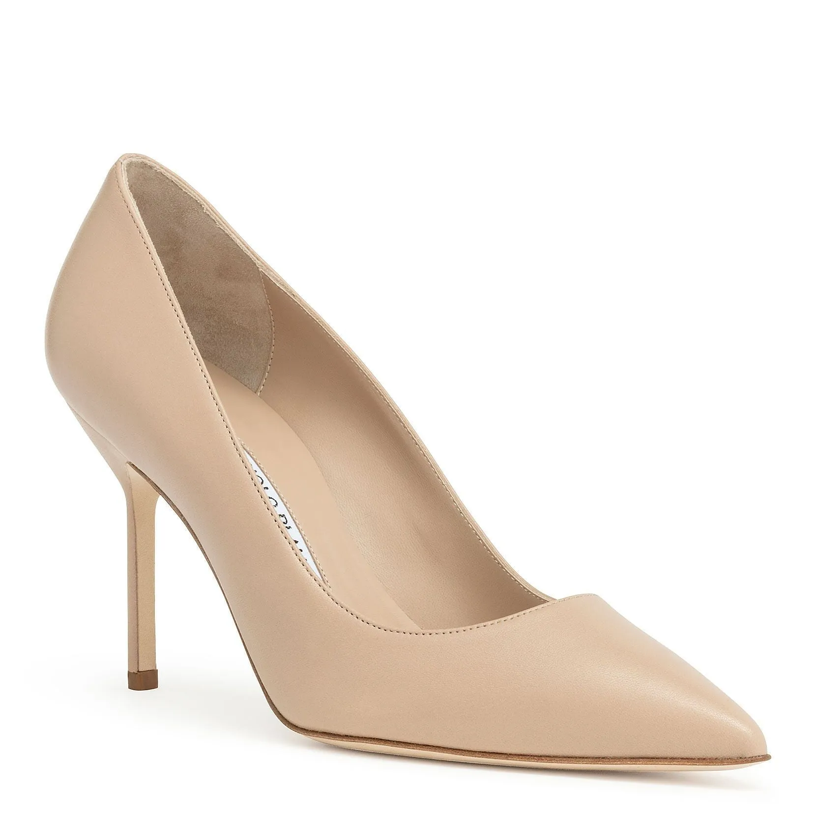 BB90 nude nappa pumps