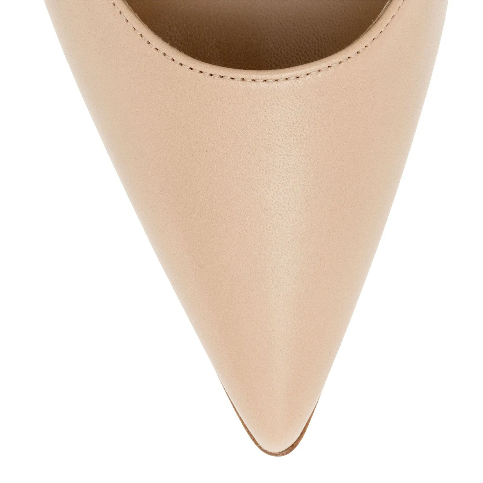 BB90 nude nappa pumps