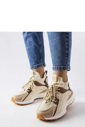 Beige sports sneakers