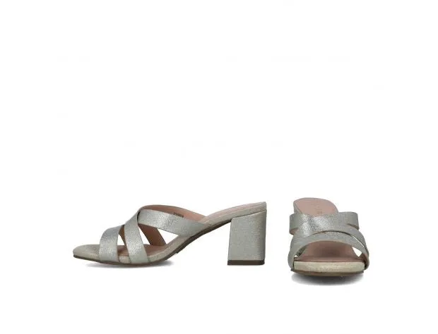 Block Heeled Glitter Sandal