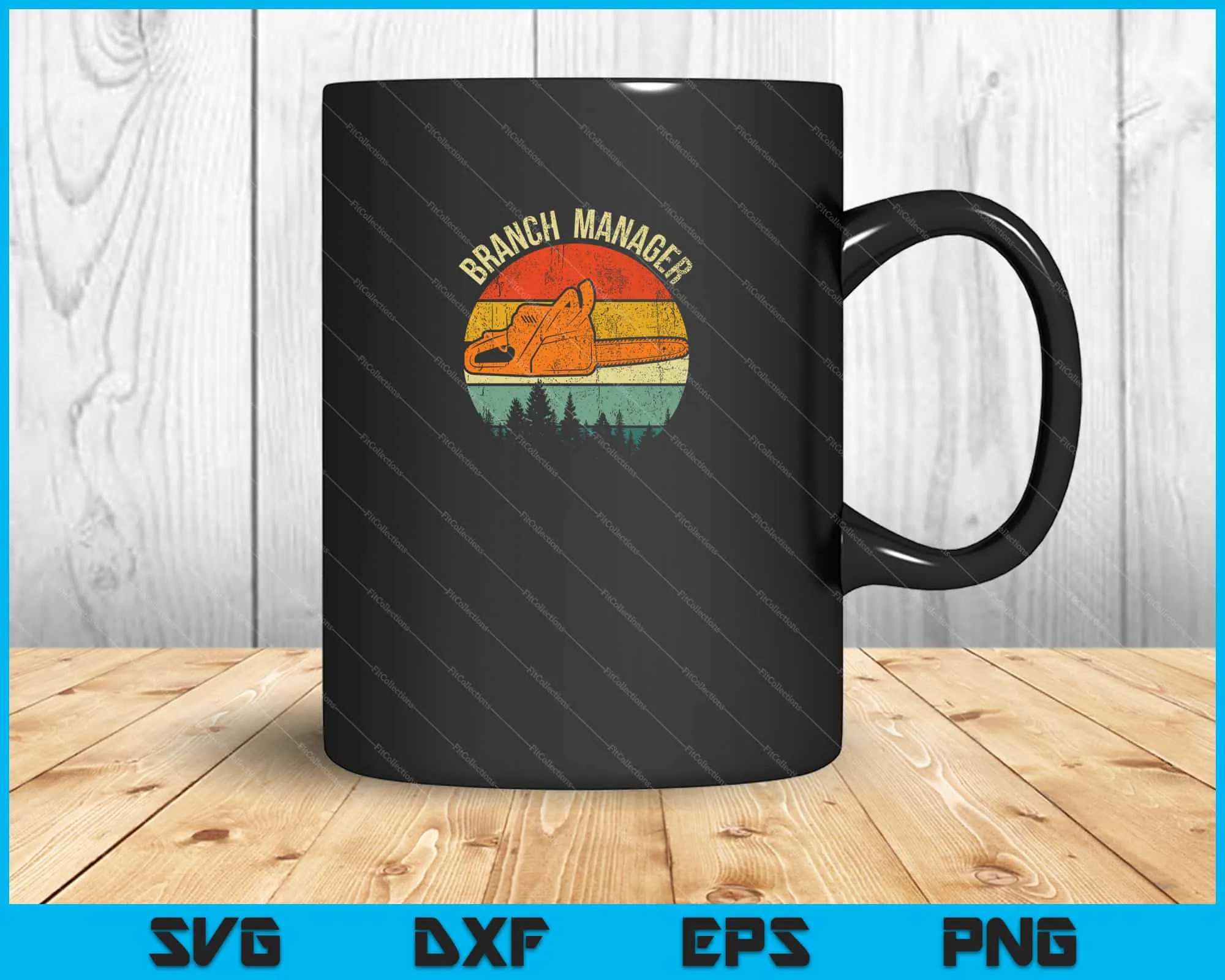 Branch Manager Retro Lumberjack Svg Cutting Printable Files