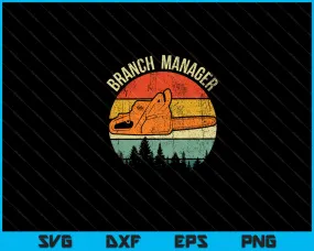 Branch Manager Retro Lumberjack Svg Cutting Printable Files