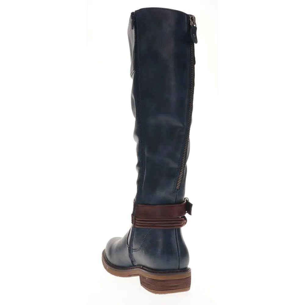 Buckle-Detailed Knee-High Boots - WBINS38070 / 324 380