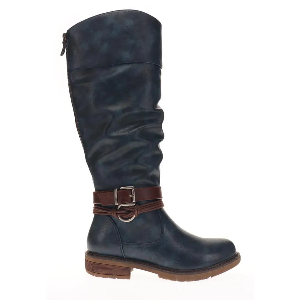 Buckle-Detailed Knee-High Boots - WBINS38070 / 324 380