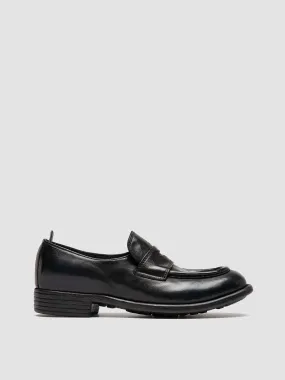 CALIXTE 020 - Navy Leather Loafers