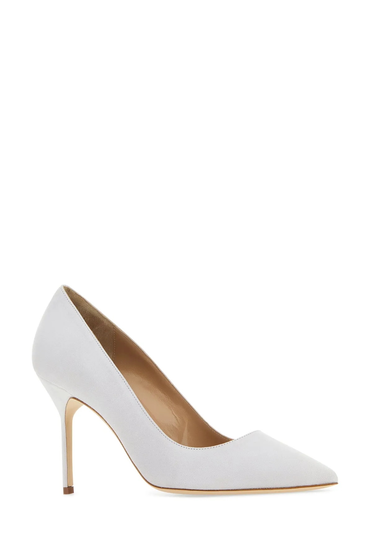 Chalk suede BB pumps
