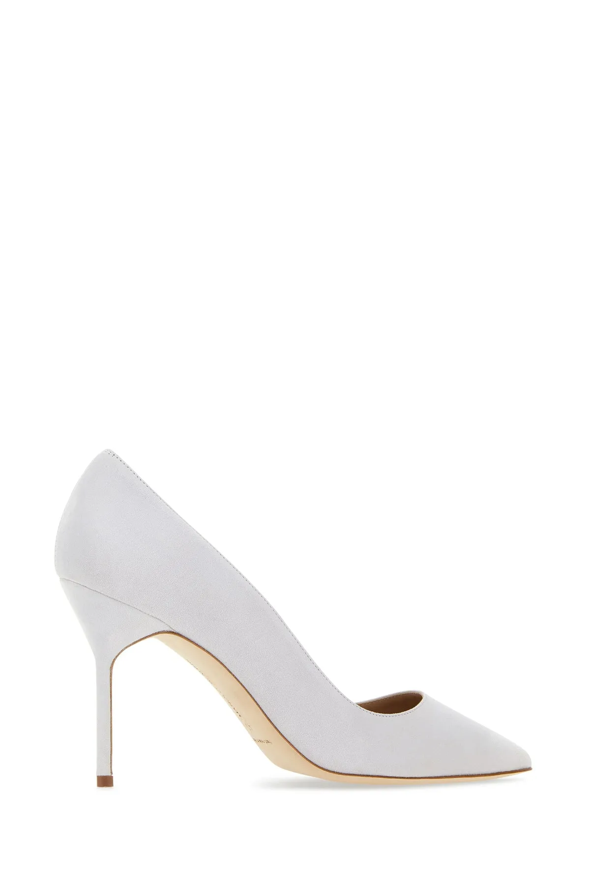 Chalk suede BB pumps