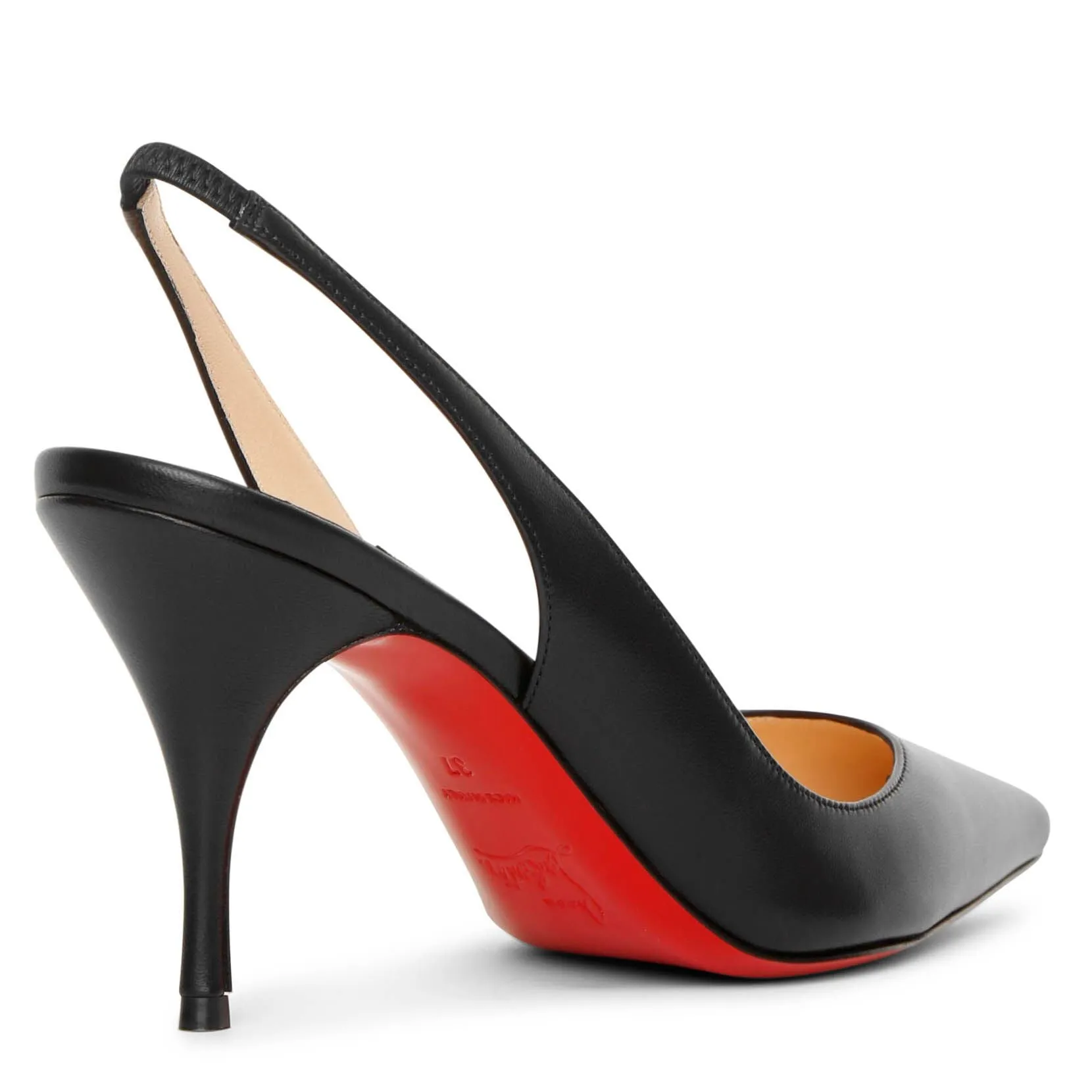 Clare sling 80 black leather pumps