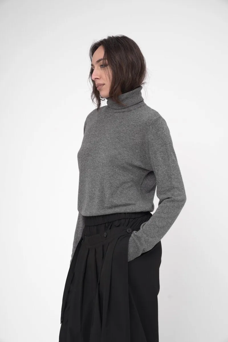 Cowl Neck Long Sleeve Shirt