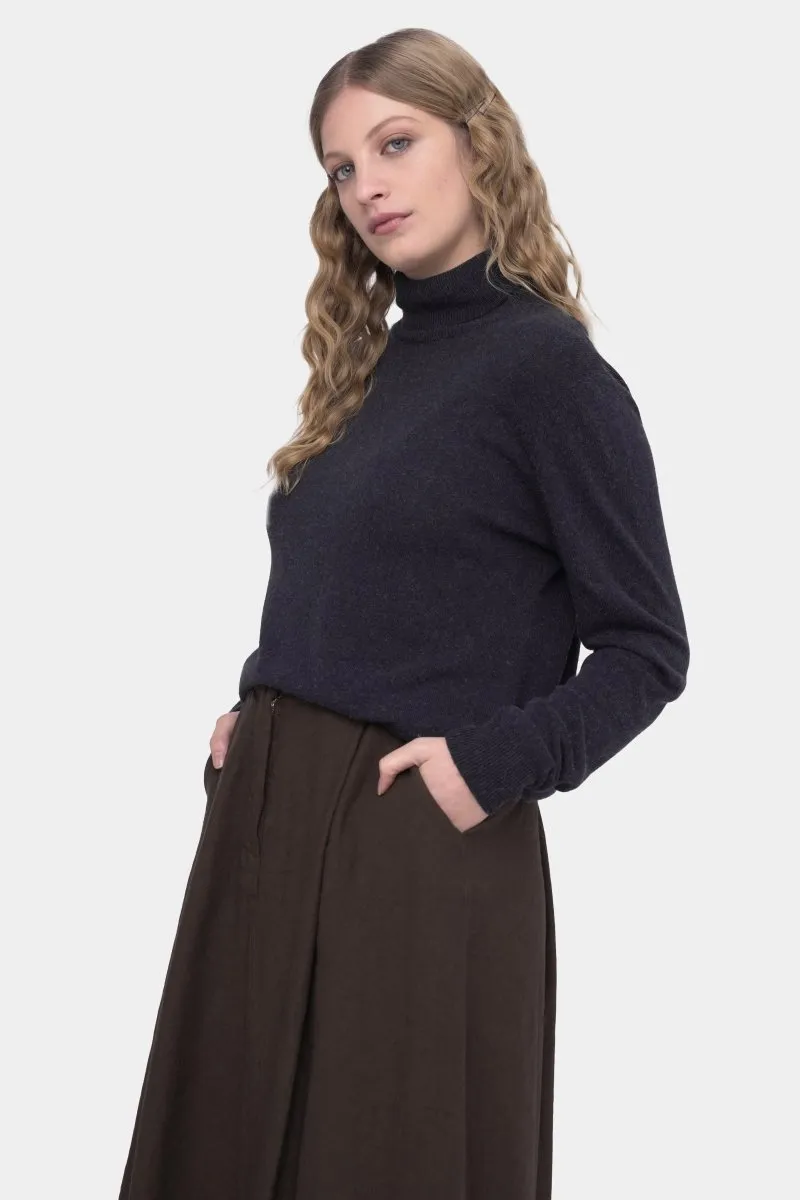 Cowl Neck Long Sleeve Shirt