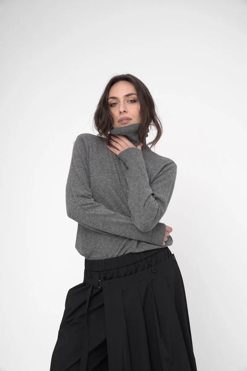 Cowl Neck Long Sleeve Shirt