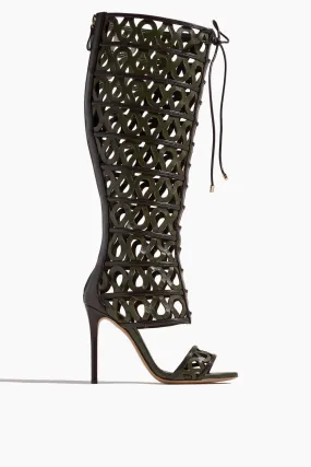 Dakota Sandal in Brown/Botanic Green