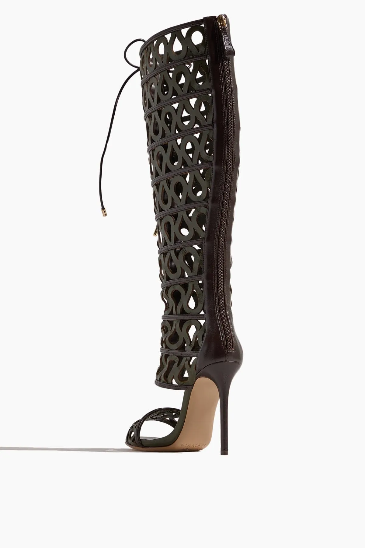 Dakota Sandal in Brown/Botanic Green