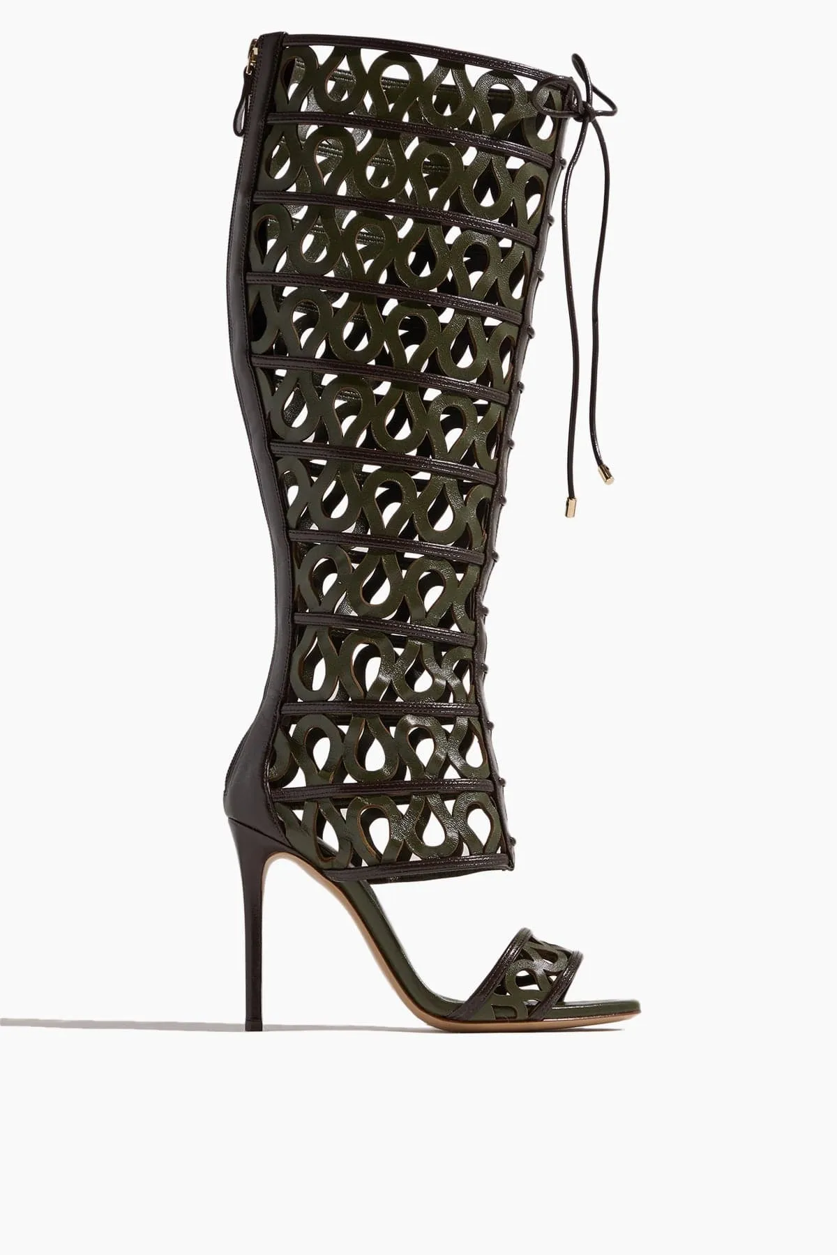 Dakota Sandal in Brown/Botanic Green