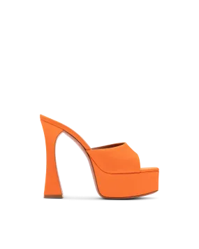 Dalida Satin Platform Heeled Sandals