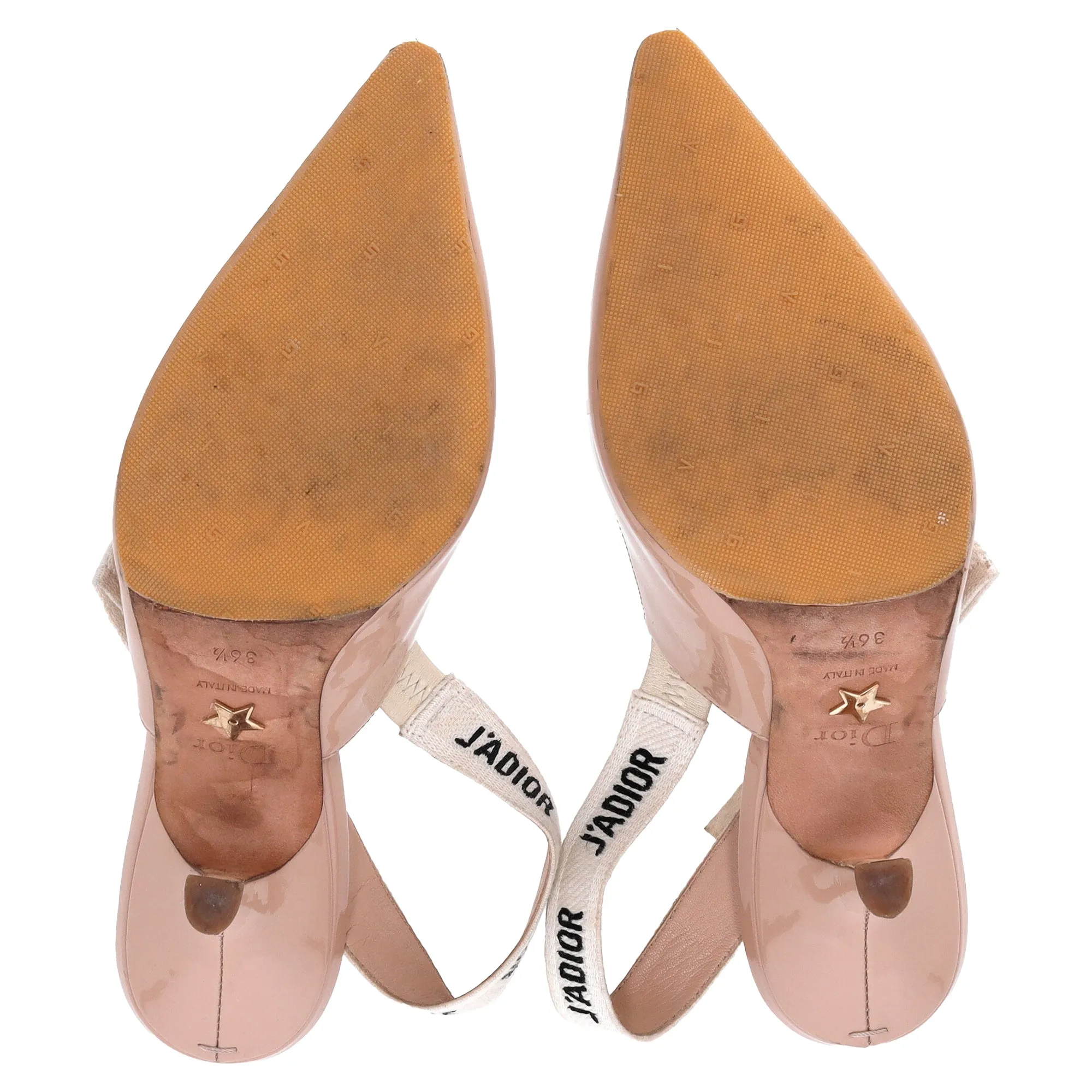 Dior J'Adior Slingback Pumps in Nude Calf Leather