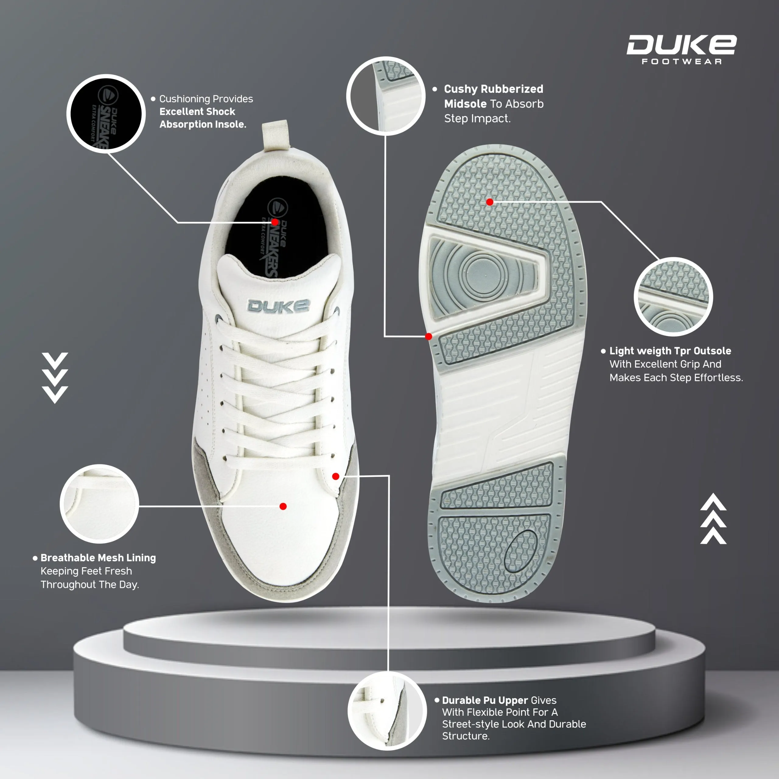 Duke Men Minimalist Sneakers (FWOL2551)