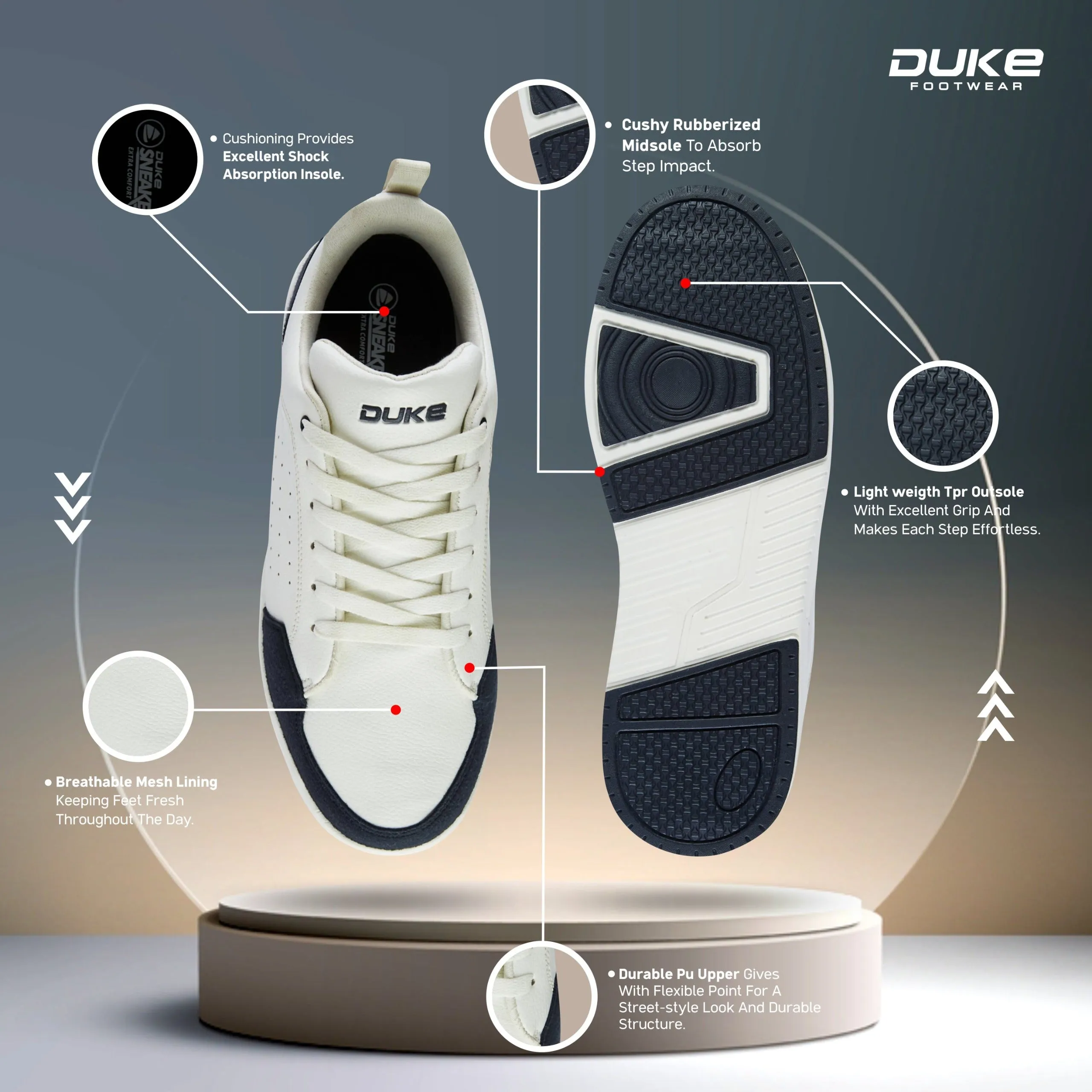 Duke Men Minimalist Sneakers (FWOL2551)