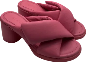 ecco Pink Leather Heeled Sandals UK 4 EU 37 👠
