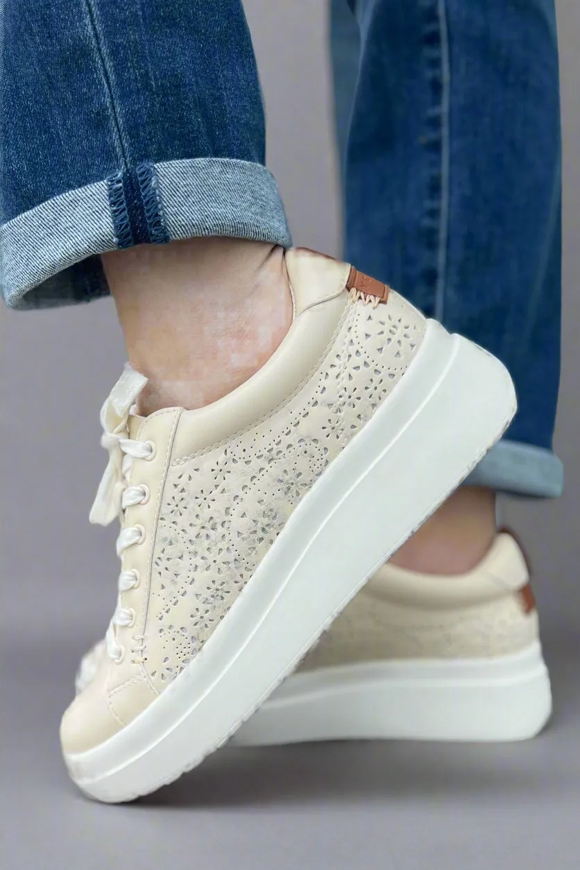 Everlie Flatfrom Sneaker - Natural