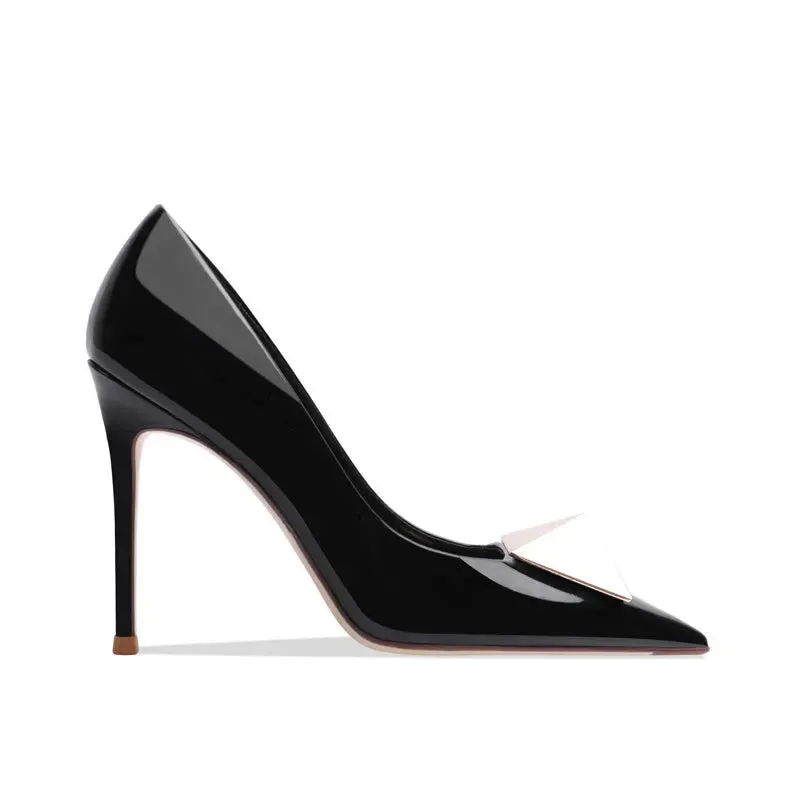 Fashion Rhinestone Pointed Toe Pumps