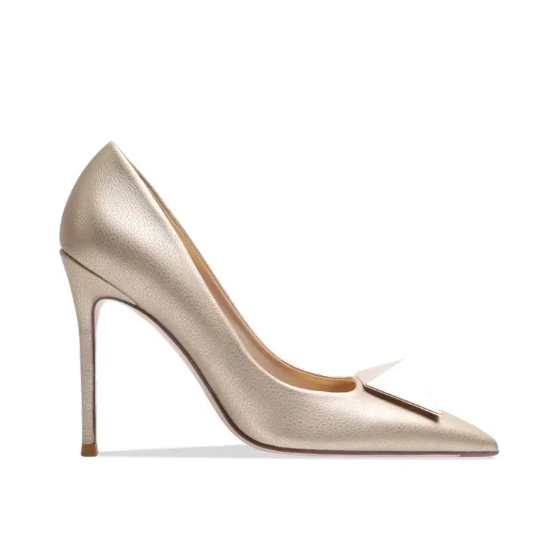 Fashion Rhinestone Pointed Toe Pumps