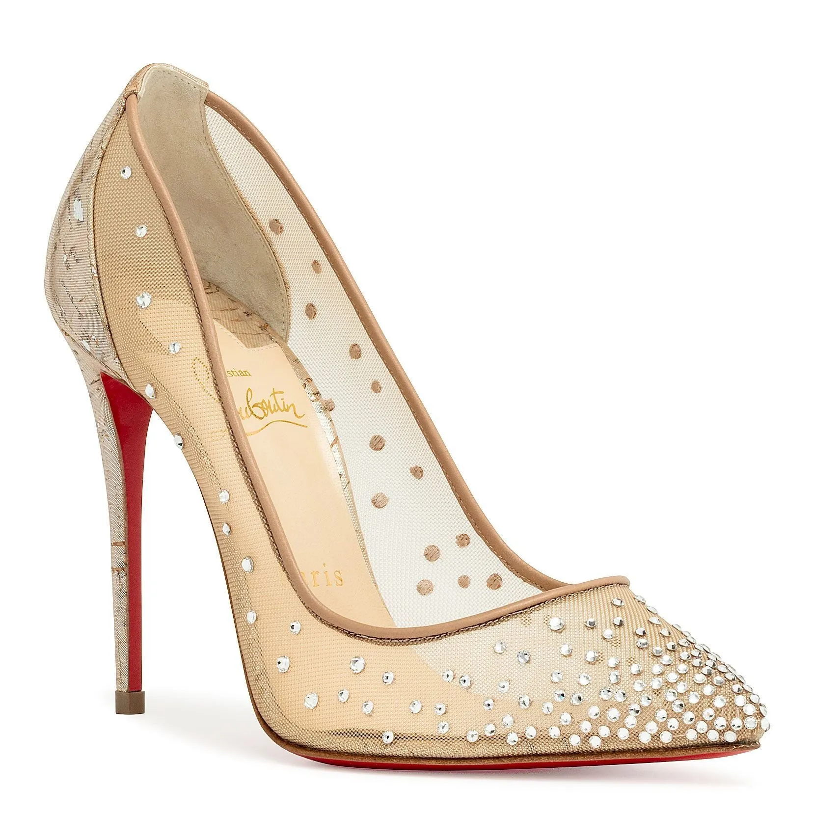 Follies Strass 100 silver pumps