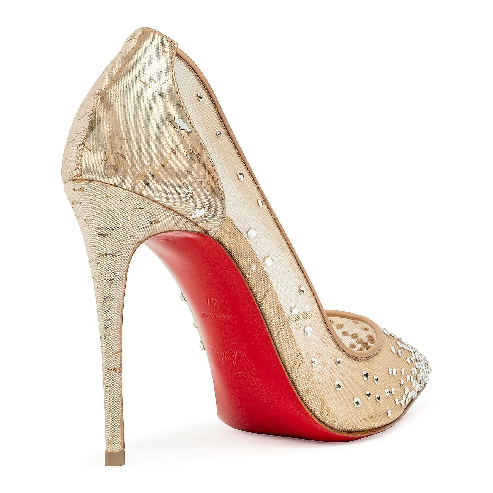 Follies Strass 100 silver pumps