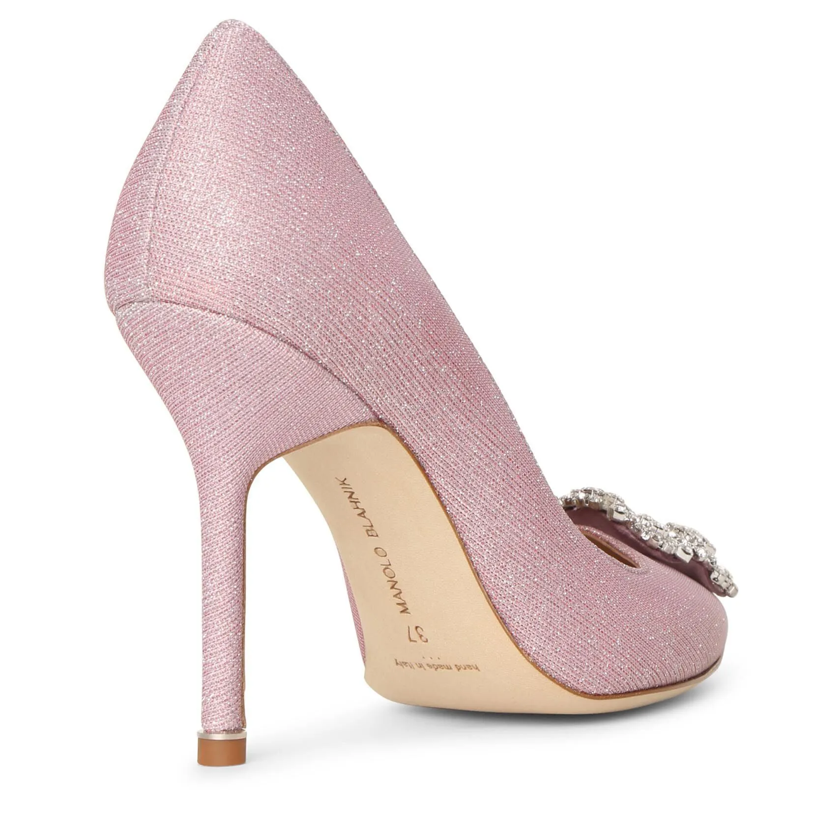 Hangisi 105 light pink glitter pumps