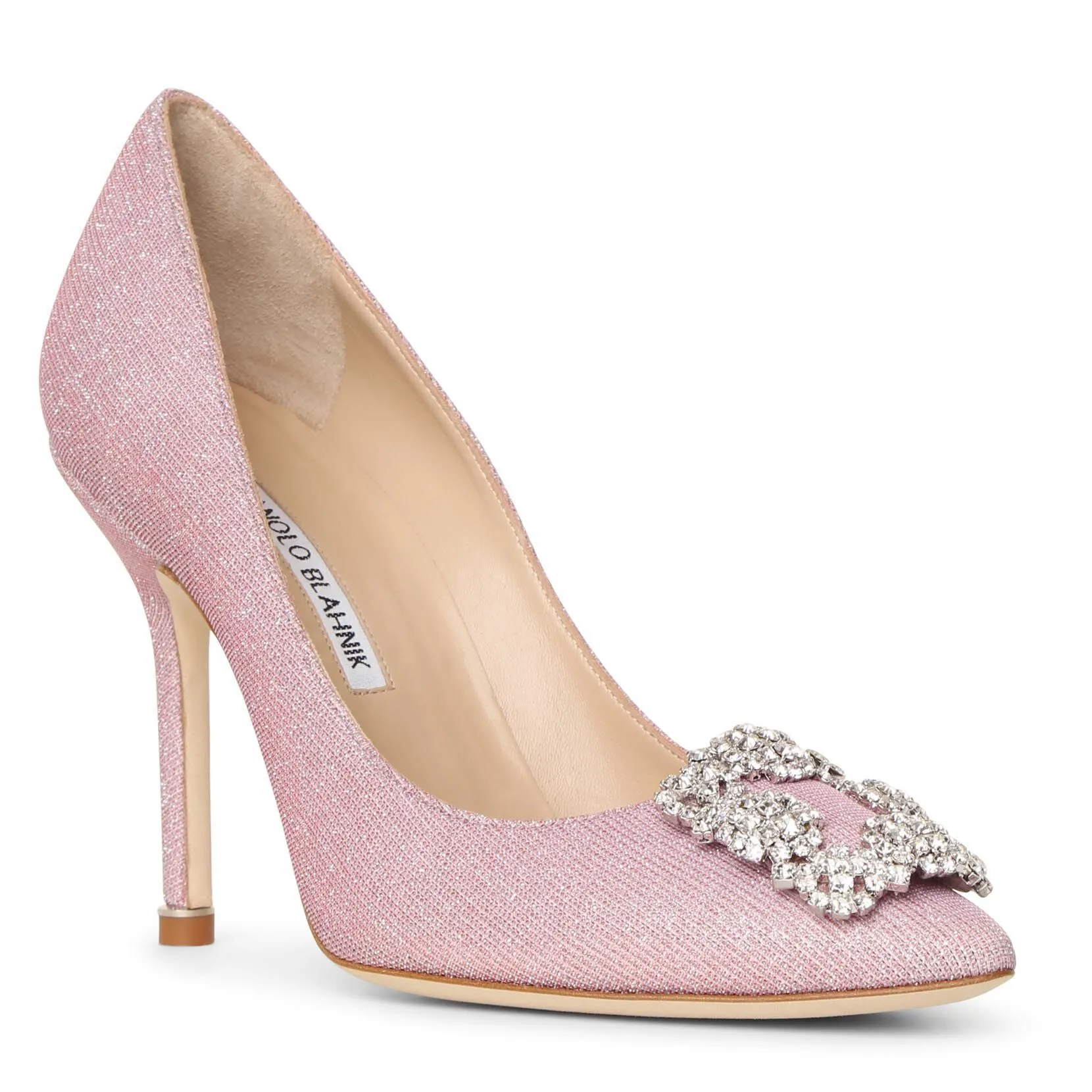 Hangisi 105 light pink glitter pumps