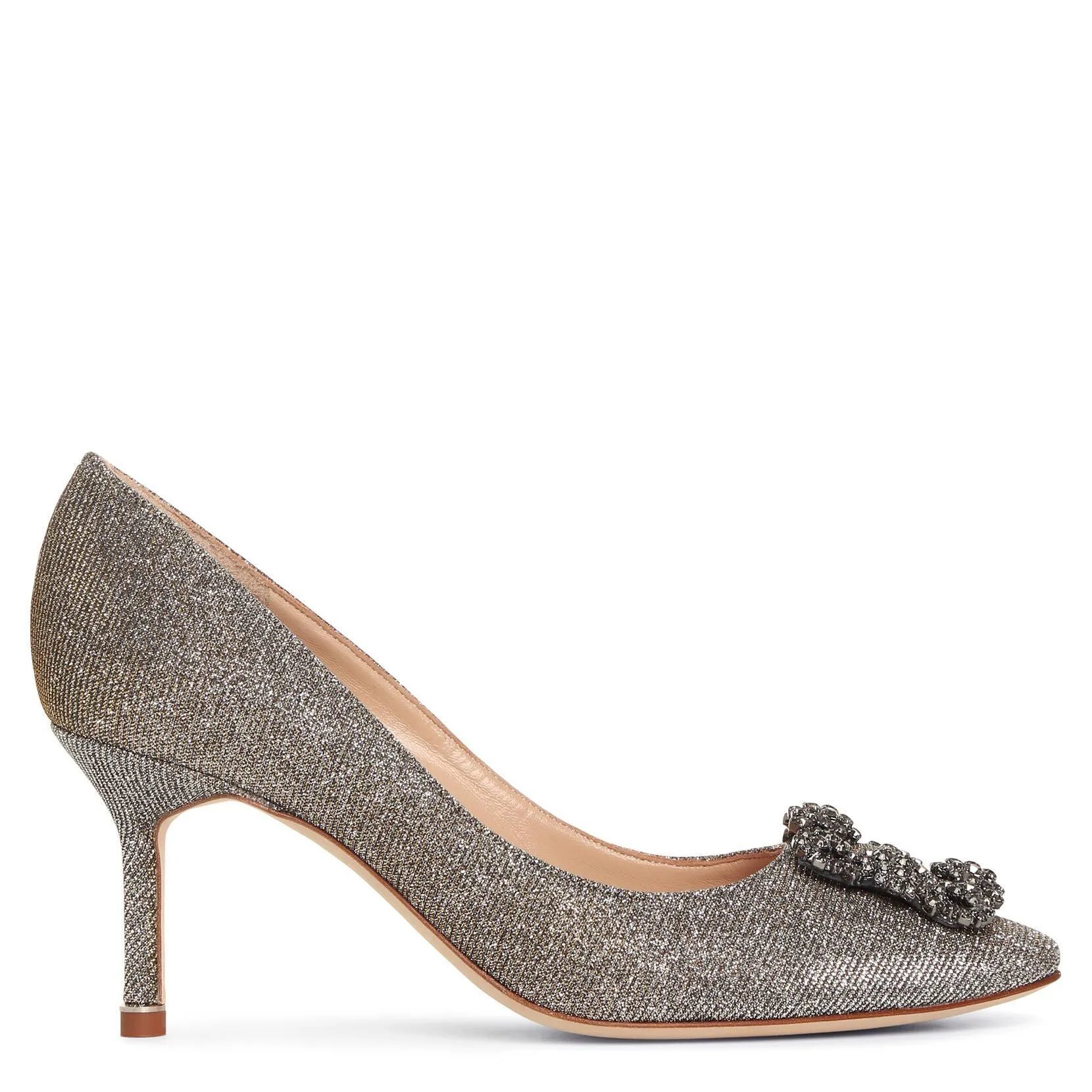 Hangisi 70 dark gold glitter pumps