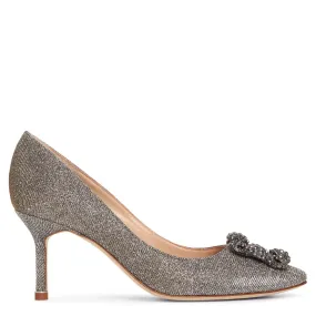 Hangisi 70 dark gold glitter pumps