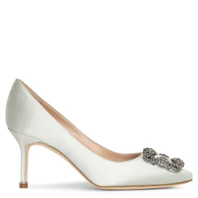 Hangisi 70 mint satin pumps