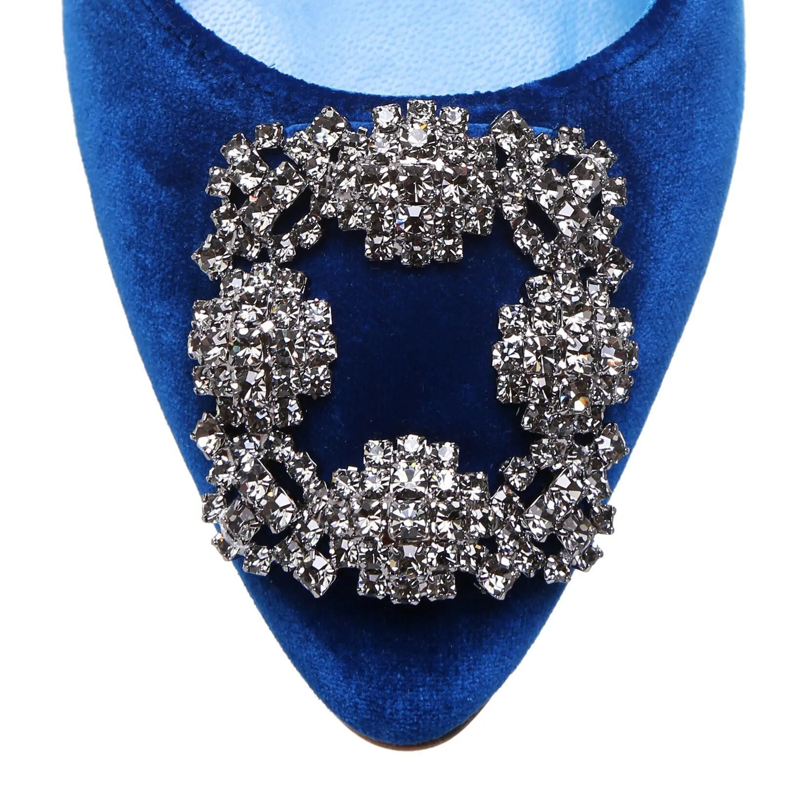 Hangisi 70 velvet blue pumps