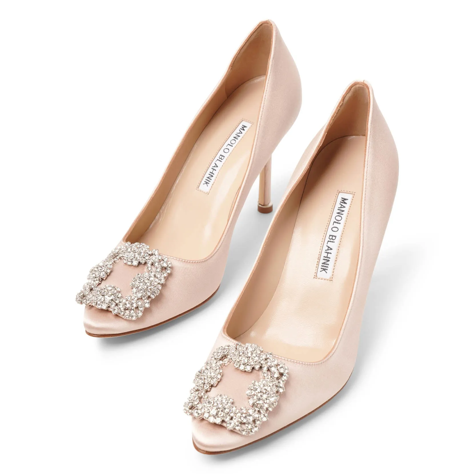Hangisi 90 nude satin pumps