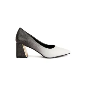 Harlow Metallic Accent Block Heel Pumps