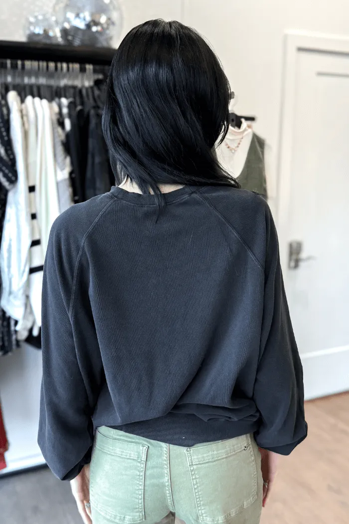Homebody Social Club Sweatshirt in Black