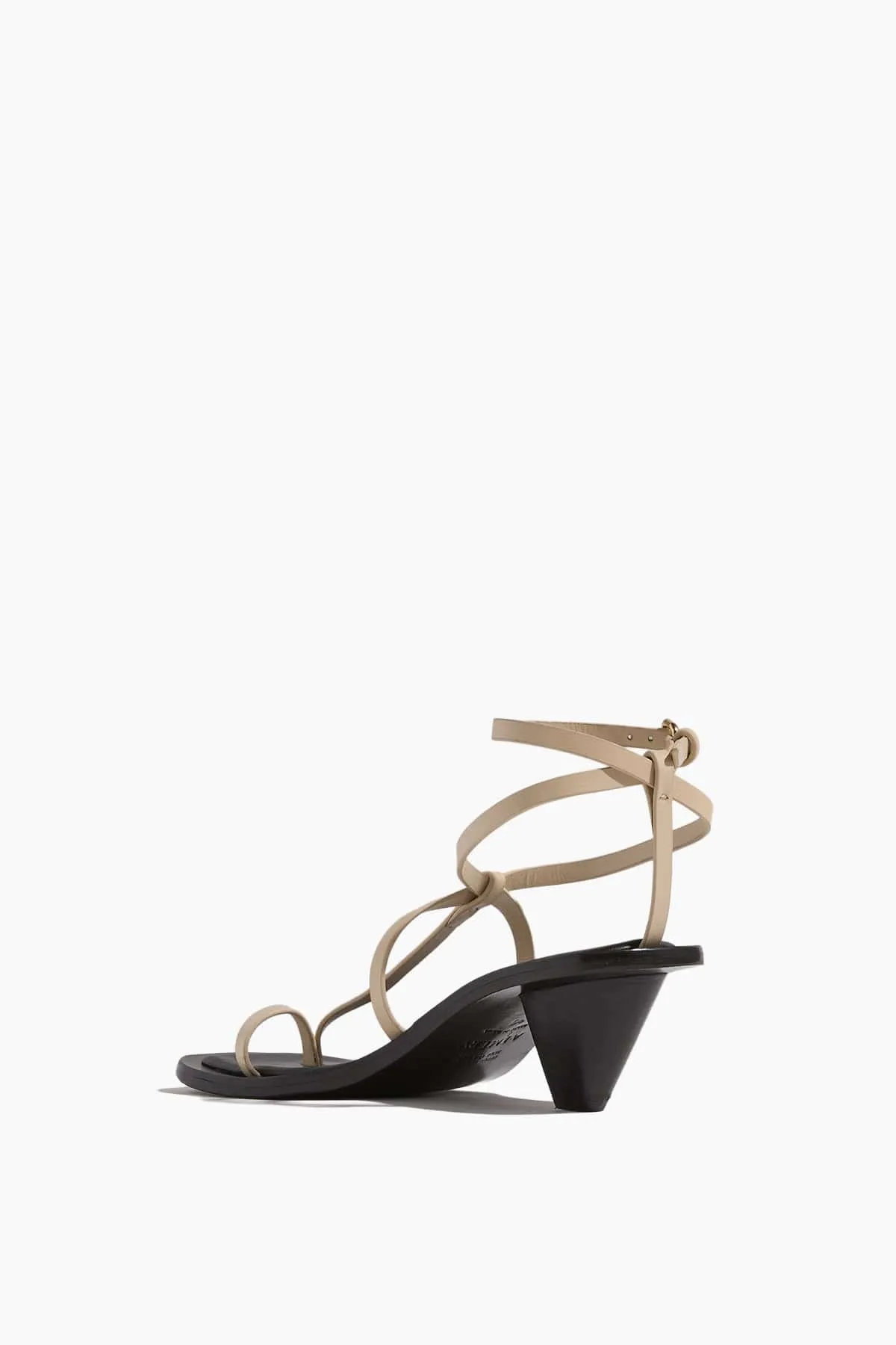 Hyde Heeled Sandal in Eggshell