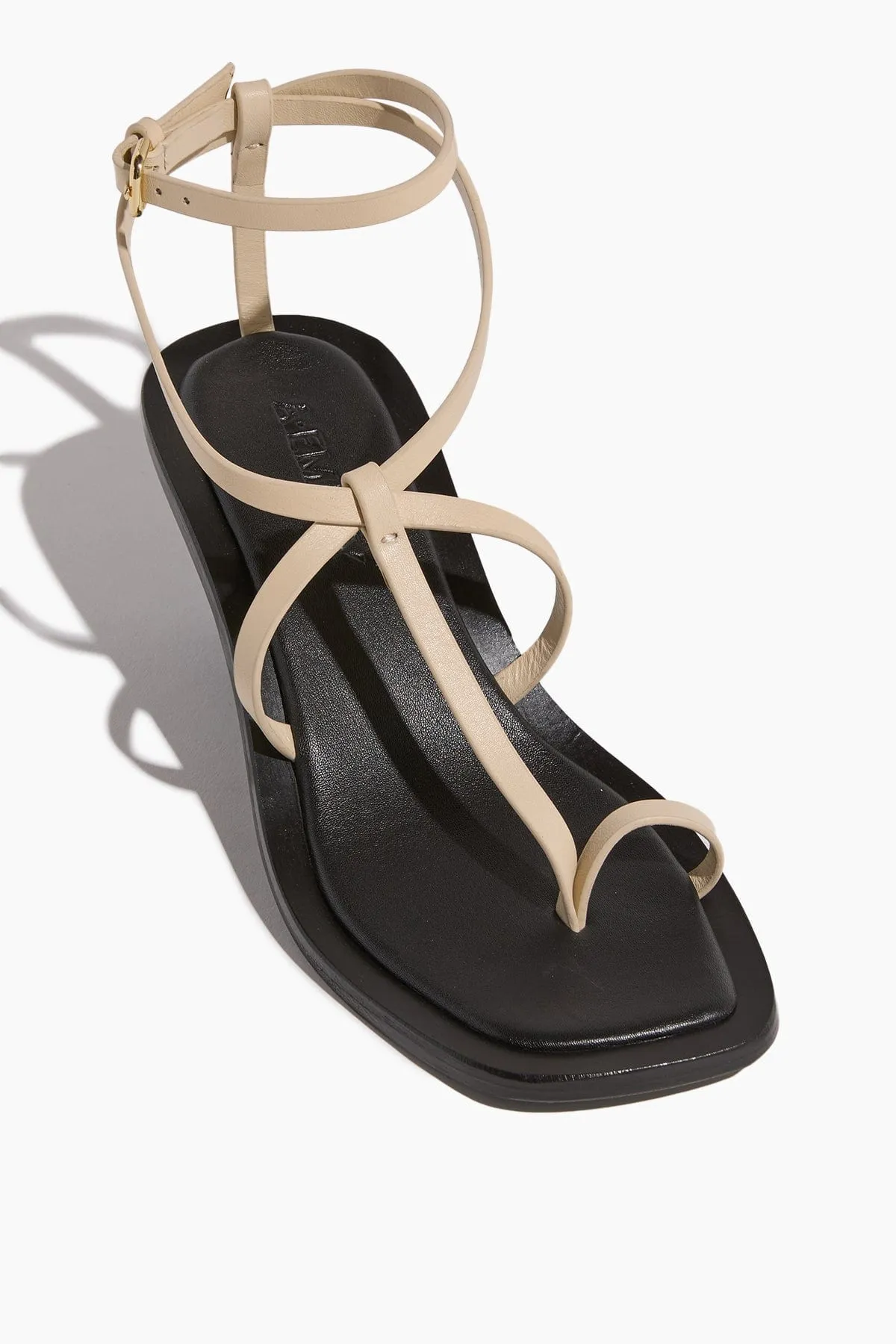 Hyde Heeled Sandal in Eggshell