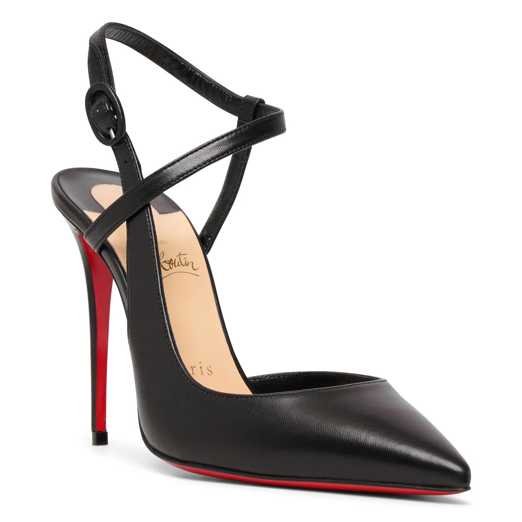 Jenlove 100 black leather pumps