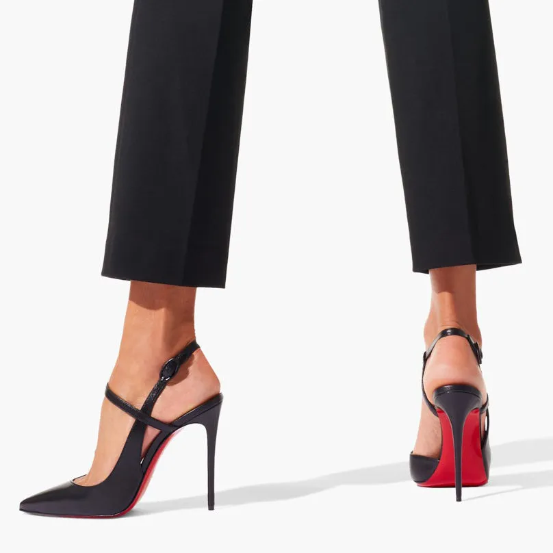 Jenlove 100 black leather pumps