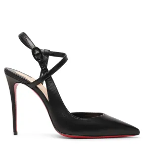Jenlove 100 black leather pumps