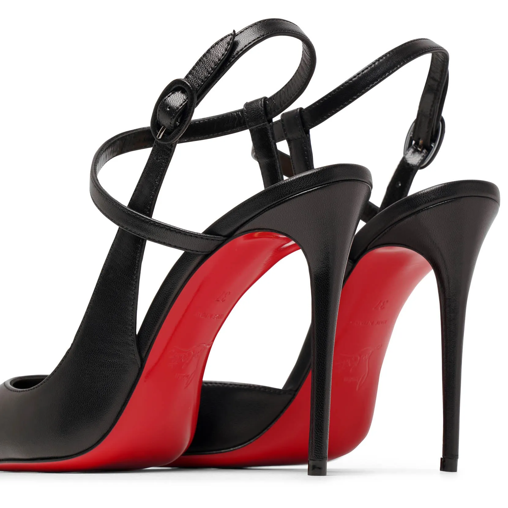 Jenlove 100 black leather pumps